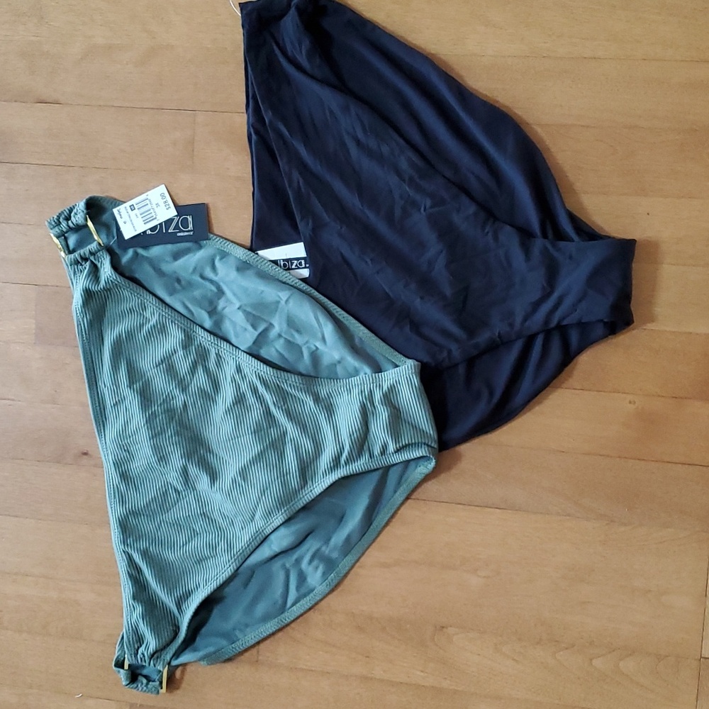Lot of 2 Womens IBIZA Swimwear Swimsuit Bottoms Size XL 2X 3X High Waisted NWT